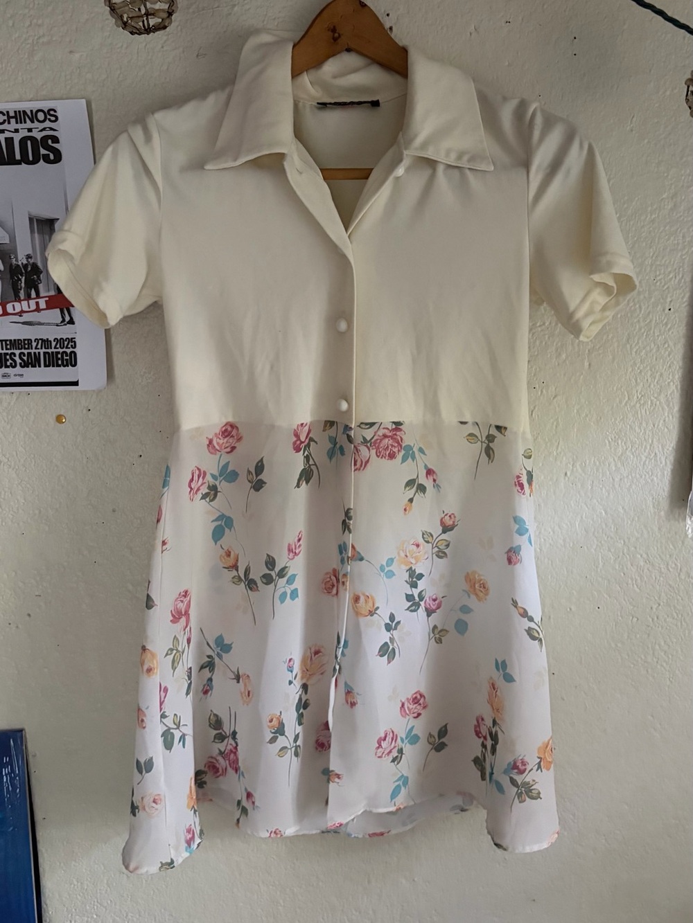Y2K Euro babydoll Floral top